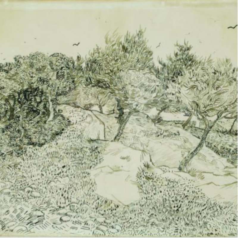Olijfbomen in Montmajour (Van Gogh)