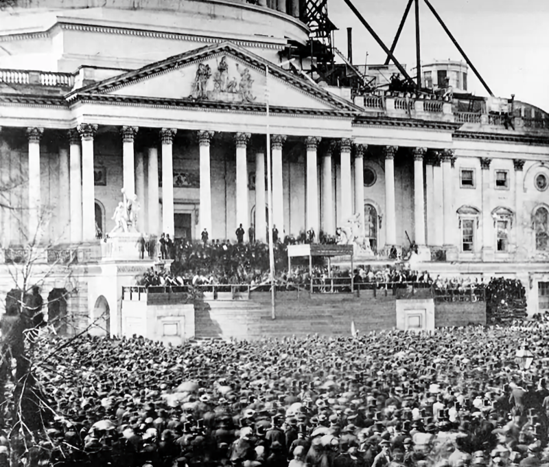 Inauguratie Abraham Lincoln 4 maart 1861