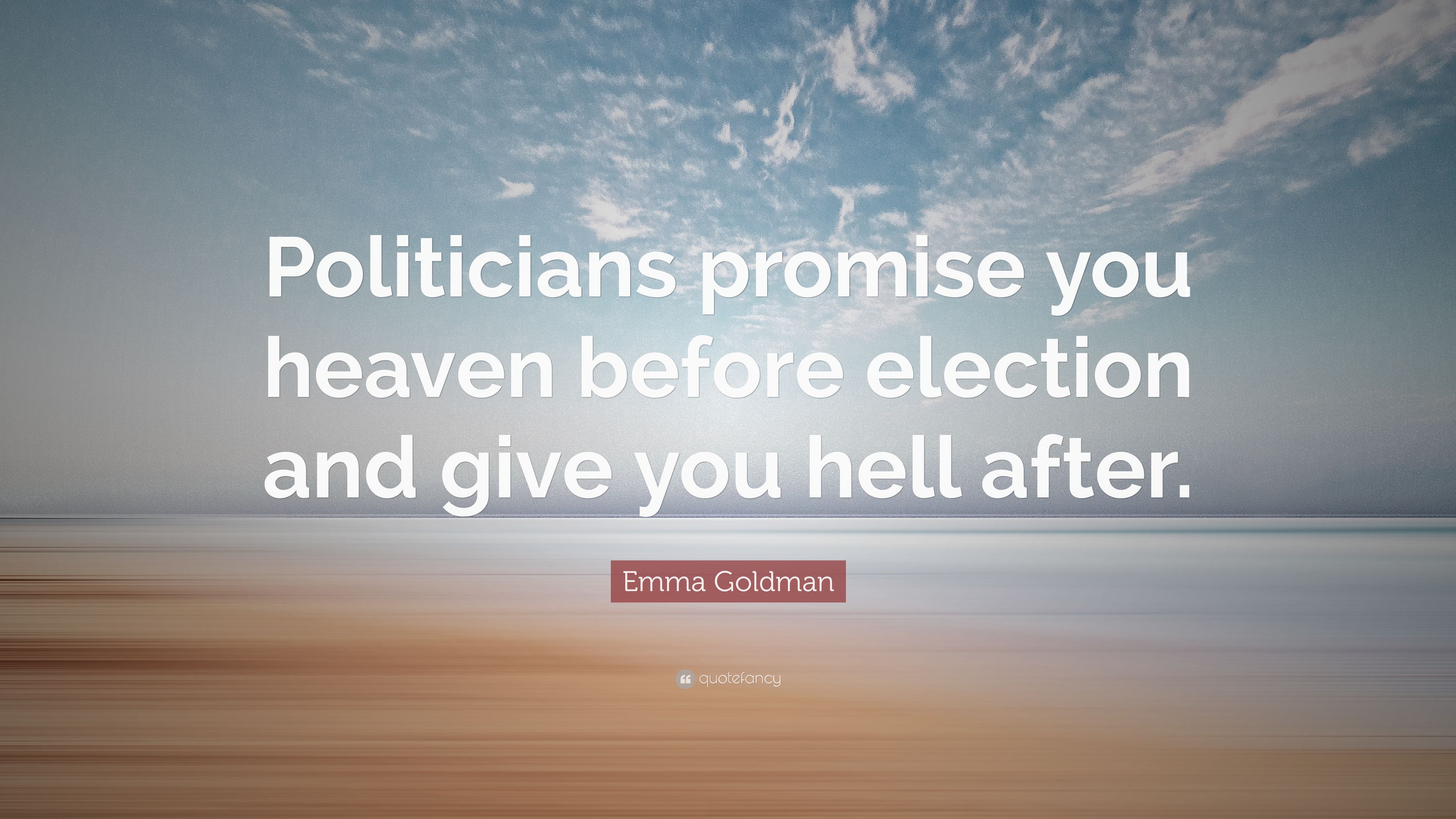 Politicians' promises