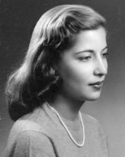 De jonge Ruth Bader Ginsburg